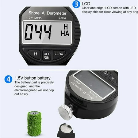 Color : A KASILU A/C/D Type Electronic Digital Hardness Tester Alloy Silicone Plastic Safety Tire Hardness Tester Tire Durometer Durable Color : A KASILU A/C/D Type Electronic Digital Hardness Tester Alloy Silicone Plastic Safety Tire Hardness Tester Tire Durometer Durable